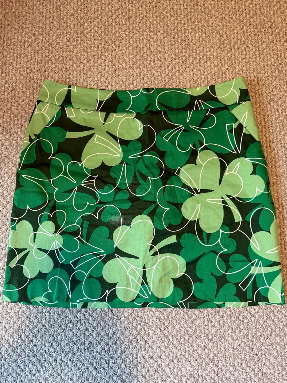 Loudmouth NWOT Golf Lucky Shamrock Clover Skort Green Size 12